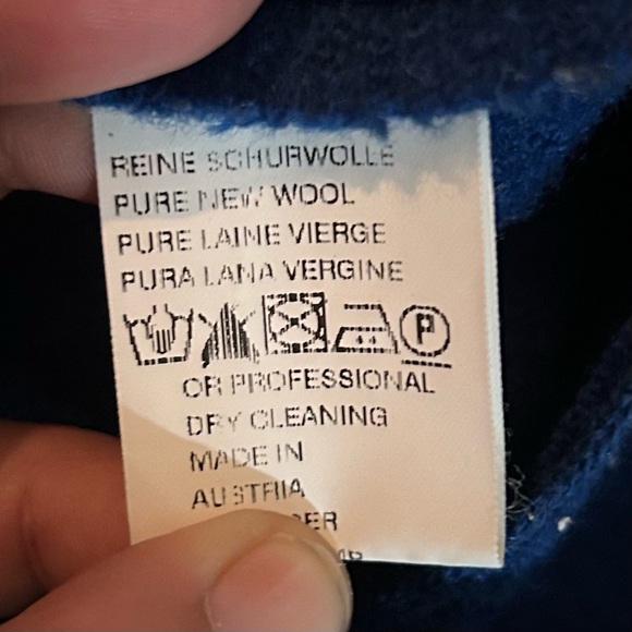 Kurt Geiger Hip Length Zip Front Teal Size 42/US 12 100% Pure Wool Winter Coat. - Picture 7 of 8